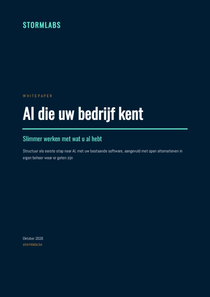 Cover van de whitepaper AI die uw bedrijf kent